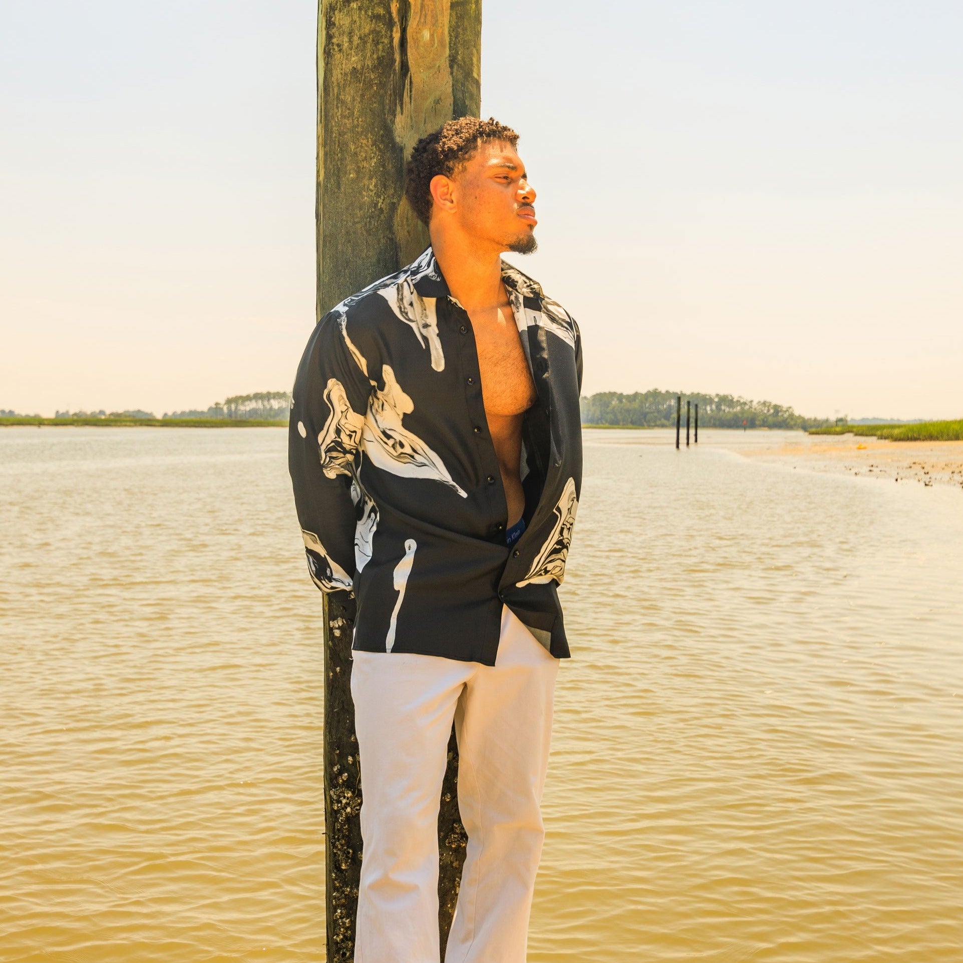 Black Marble Men's Shirt – Cedric Brown Collection