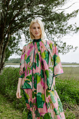 Pink Seashells Silk Cardigan