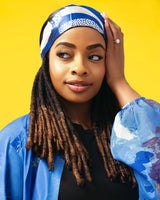 Blue Navy Wall Splash Raglan Duster