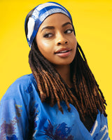 Blue Navy Wall Splash Raglan Duster