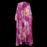 Purple Orange Abstract II Raglan Duster