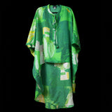 Green Gold Abstract II Batwing High Low Tunic