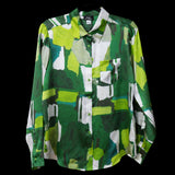 EA Green Silver Abstract Shirt