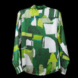 EA Green Silver Abstract Shirt