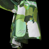 Green Vineyard Fields Oblong Scarf