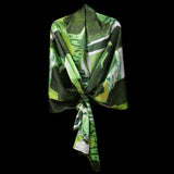 Green Vineyard Fields Wrap Scarf