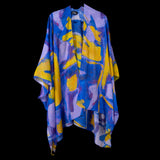 Purple Gold Abstract I Cape Kimono