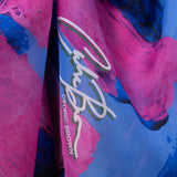 Blue Pink Blocks Cape Kimono