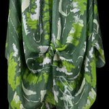 Green Silver Wall Splash Cape Kimono