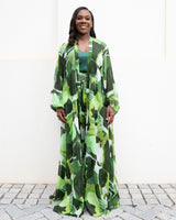 Green Vineyard Fields Raglan Duster