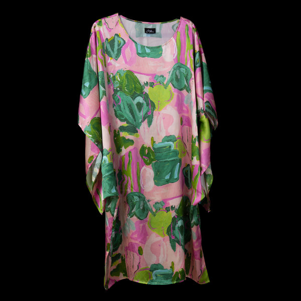 Pink Seashell Dolman Sleeve Dress