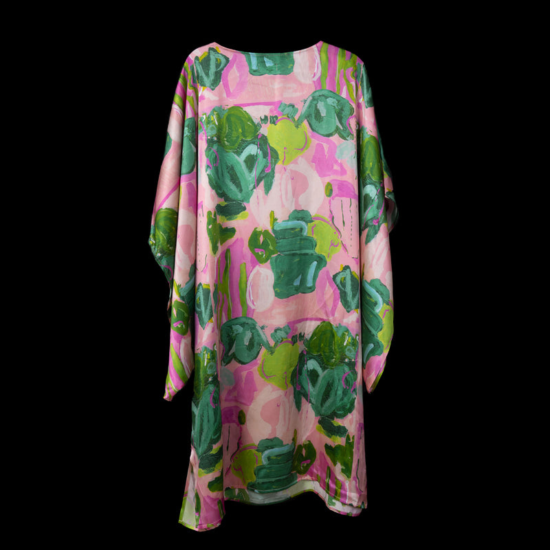 Pink Seashell Dolman Sleeve Dress