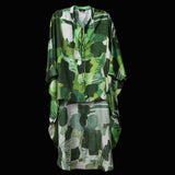 Green Vineyard Fields Batwing High Low Tunic