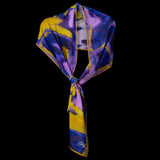 Purple Gold Abstract I Oblong Scarf