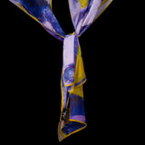 Purple Gold Abstract I Oblong Scarf