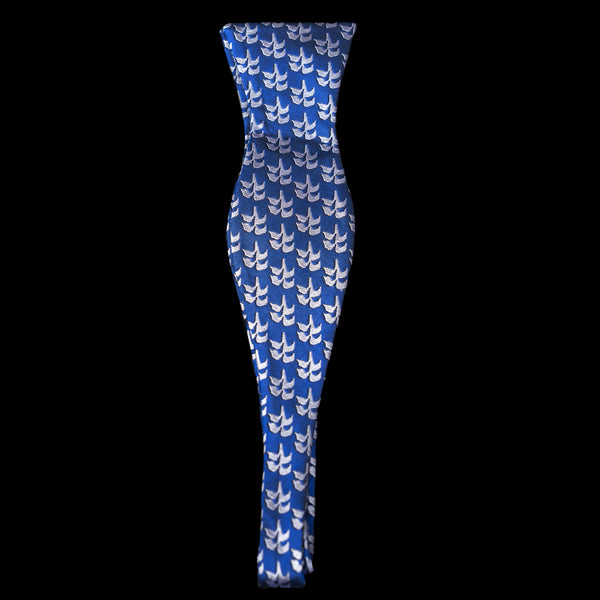 Blue White Palm Trees Bow Tie