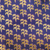 Purple Gold Palm Trees Neck Tie