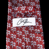 Red White Palm Trees Neck Tie