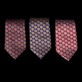 Purple Gold Palm Trees Neck Tie