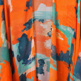 Orange Blue Cactus Camo Kimono Duster