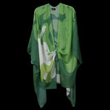 Dark Green Organic II Cape Kimono