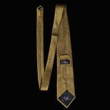 Gold Black Diamond Plate Neck Tie