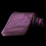 Purple Gold Diamond Plate Neck Tie