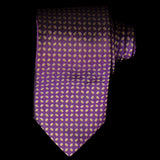 Purple Gold Diamond Plate Neck Tie