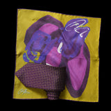 Purple Gold Diamond Plate Neck Tie