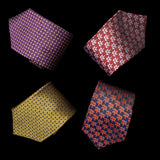 Purple Gold Diamond Plate Neck Tie