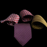 Purple Gold Diamond Plate Neck Tie