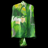 Green Gold Abstract II Wrap Scarf