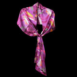 Purple Orange Abstract II Oblong Scarf