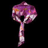 Purple Orange Abstract II Oblong Scarf