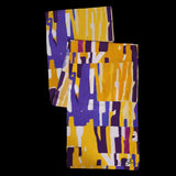 Gold Purple Bamboo Oblong Scarf