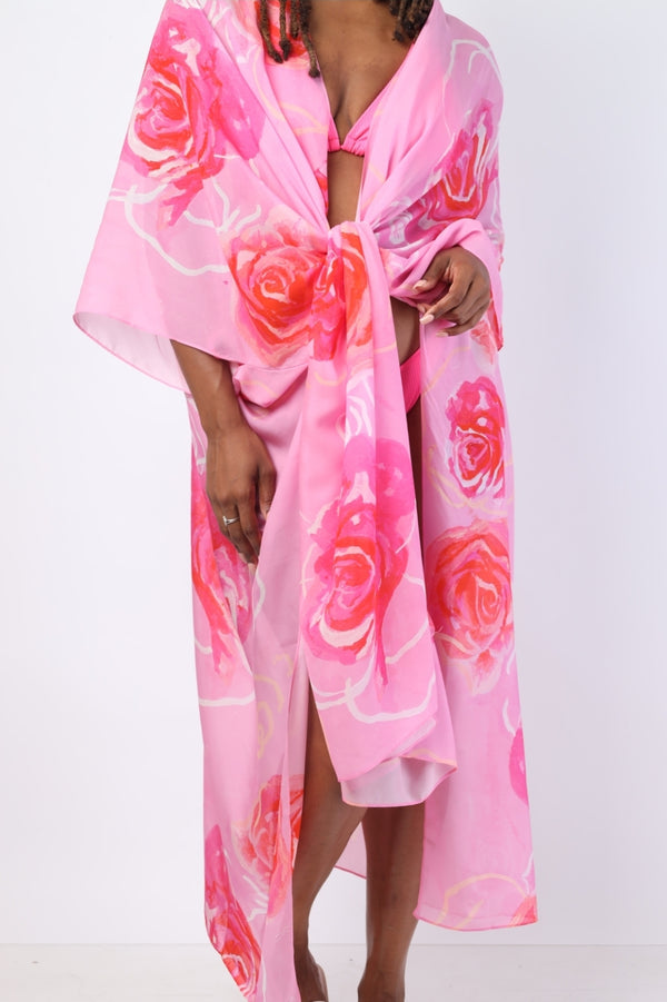 Rosè pINKWELL Kimono Duster