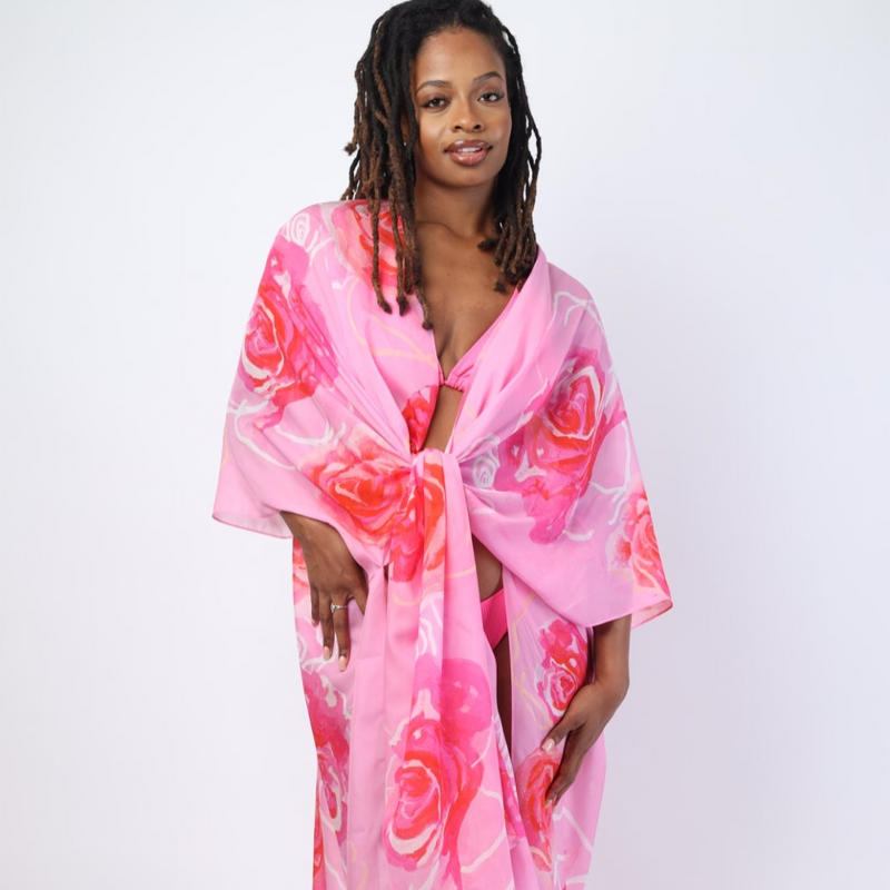 Rosè pINKWELL Kimono Duster
