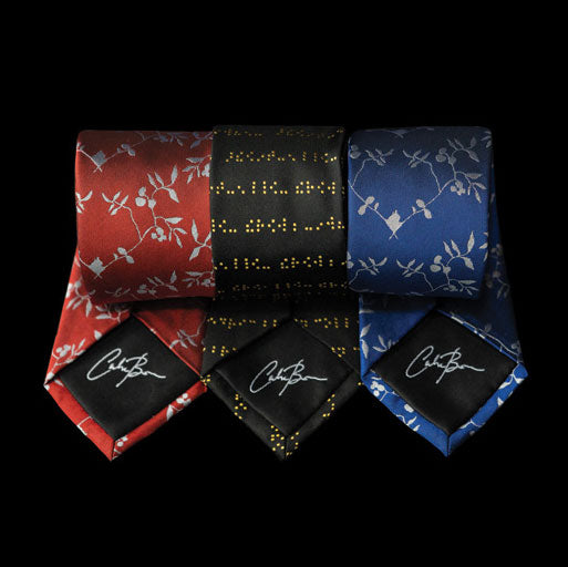 Blue White Floral Neck Tie