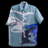 Light Blue Navy Organic Men's Shirt