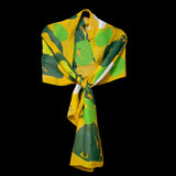 Yellow Green Tropical Oblong Scarf