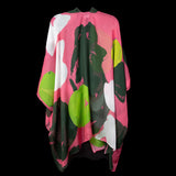 Pink Green Tropical Cape Kimono