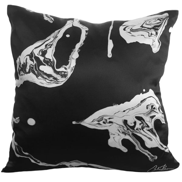 Black Marble 20x20 Pillowcase