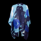 Blue Tropical Cape Kimono